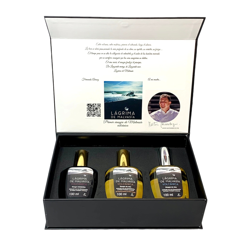 VINAGRE LÁGRIMA DE MALVASÍA VOLCANICA PACK DE 3 UNIDADES