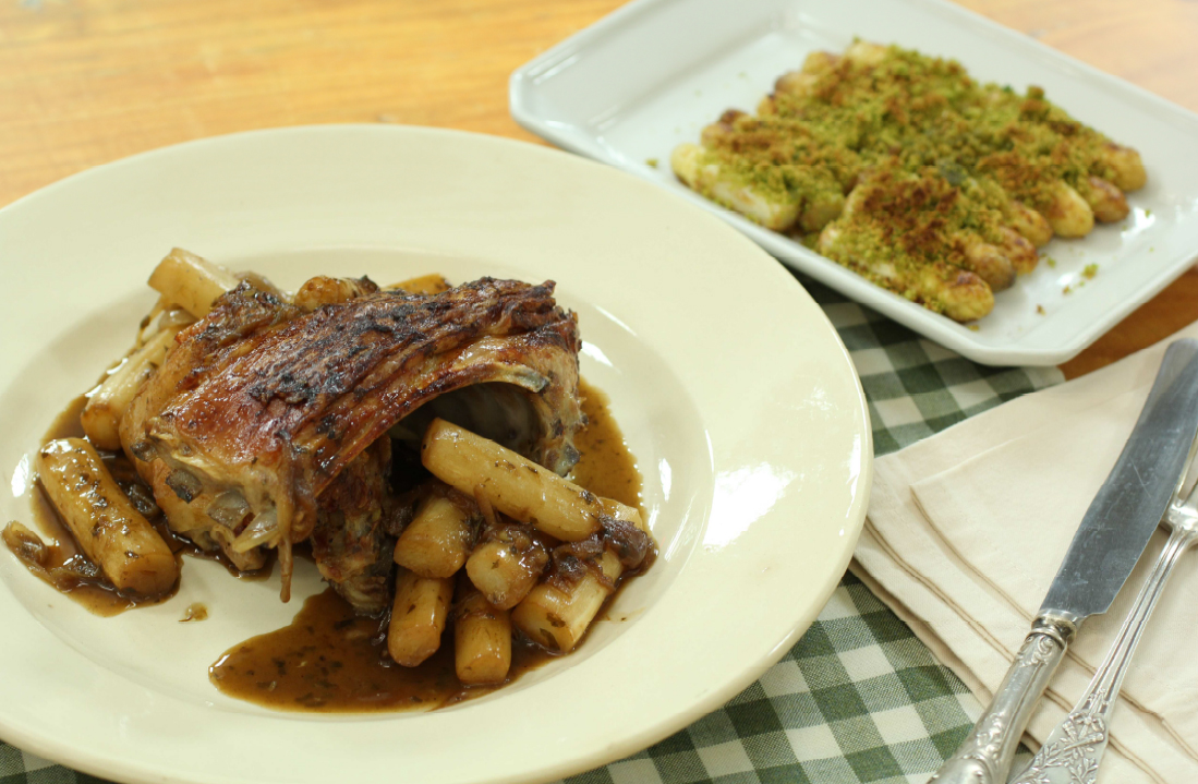 ‘Entreasado’ con espárragos